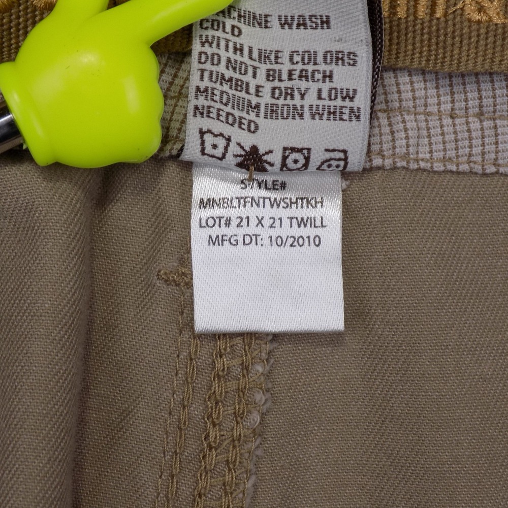 Paper Denim & Cloth Mens Khaki Cotton Twill Cargo Shorts Size 38 Sumer Comfort - Picture 5 of 6